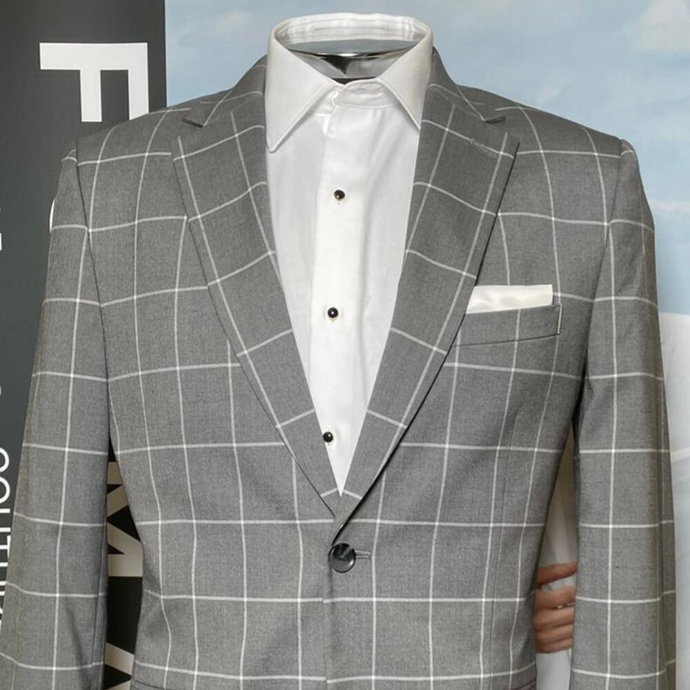 DUAL STRETCH MENS SUIT -  GREY